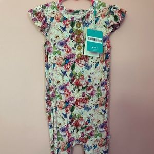 Ruffled Cap Sleeve Romper - 2T